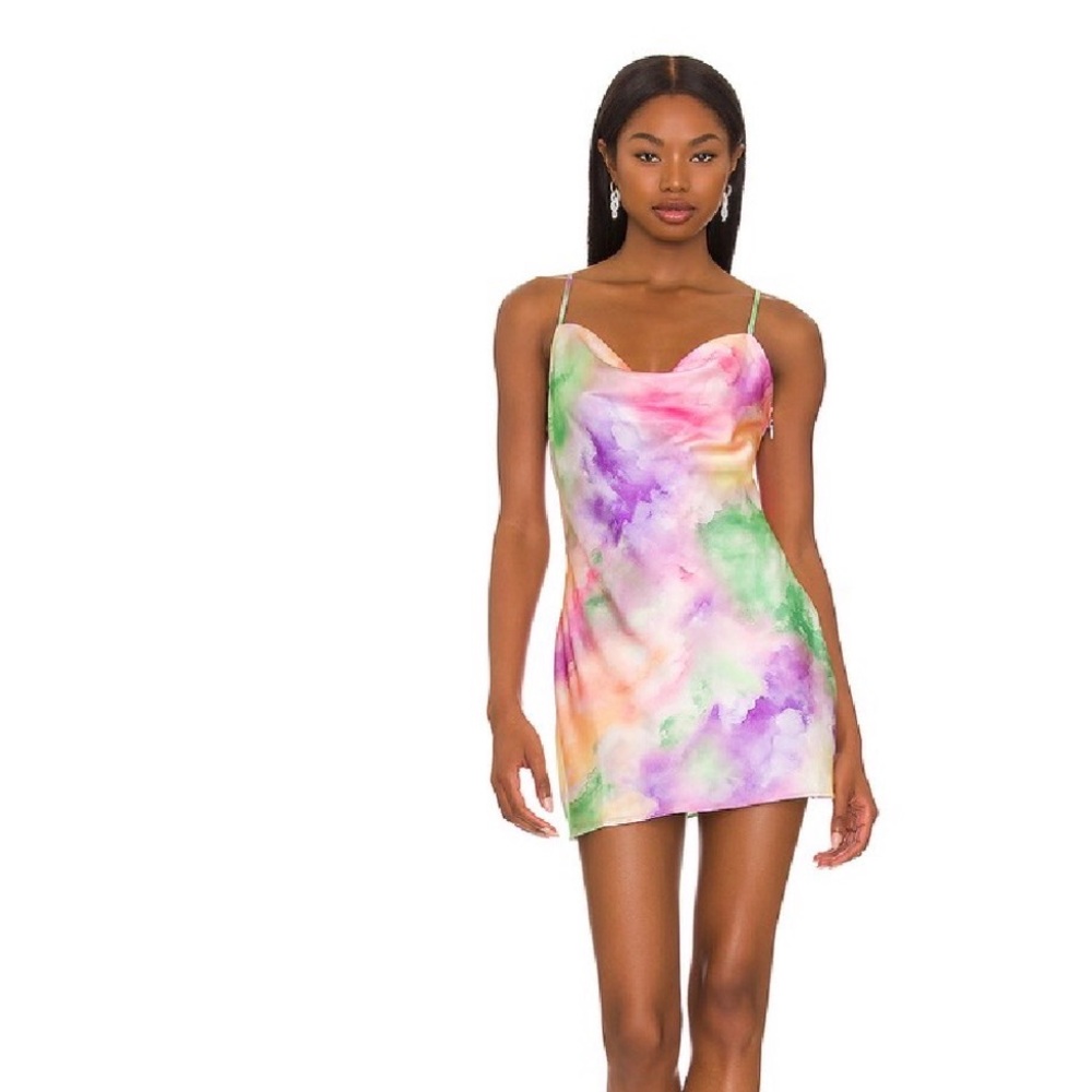 SUPERDOWN Cowl Neck Carmella Slip Dress